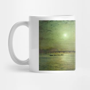 Reflections on the Thames, Westminster - John Atkinson Grimshaw Mug